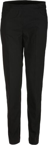 SLIM-SATION Womens Golf Apparel - Women's Regular Pull-On Straight-Leg Pant with Pockets (Black,18) in Kuwait