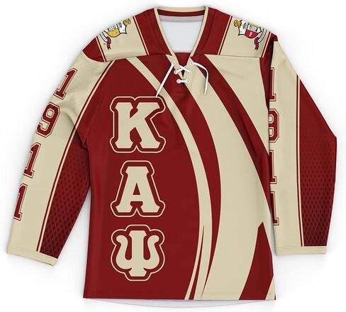 BBGreek Kappa Alpha Psi Official Vendor - Hockey Jersey - Curved - Fraternity Paraphernalia in Saudi Arabia