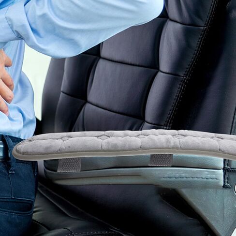 منصات مسند ذراعي كرسي المكتب ، أغطية راحة ذراع ناعمة مريحة ، كرسي كمبيوتر قابل للإزالة لكوع ألعاب كمبيوتر كرسي متحرك مناسب لمكتب منزل ، رمادي in Kuwait