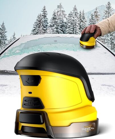 Tactical Ice Scraper Electric Ice Scrapers for Car Windshield with Motorized Rotating Disc Rechargeable Cordless Scratch Free Best Ice Scrapper and Car Snow Remover Tool for Winter Driving in Saudi Arabia