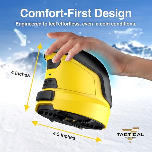 Tactical Ice Scraper Electric Ice Scrapers for Car Windshield with Motorized Rotating Disc Rechargeable Cordless Scratch Free Best Ice Scrapper and Car Snow Remover Tool for Winter Driving in Saudi Arabia