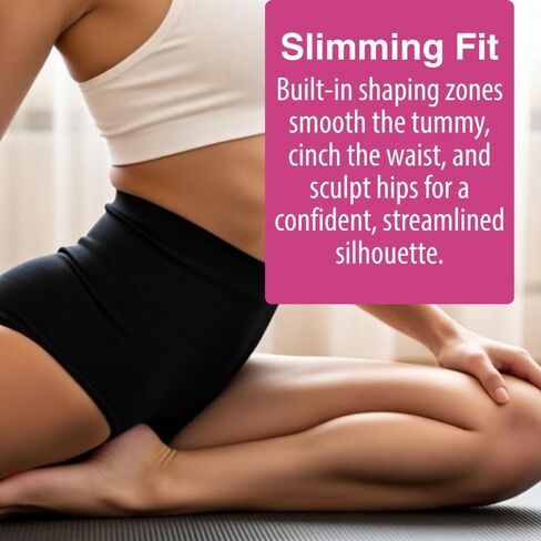 Slim Panties 360° by Genie, High Waist Tummy Control Shapewear for Women, Seamless Compression Underwear, Body Shapers 3-Pack in Saudi Arabia