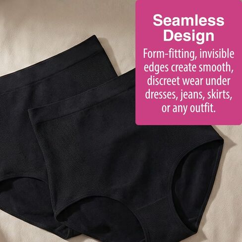 Slim Panties 360° by Genie, High Waist Tummy Control Shapewear for Women, Seamless Compression Underwear, Body Shapers 3-Pack in Saudi Arabia