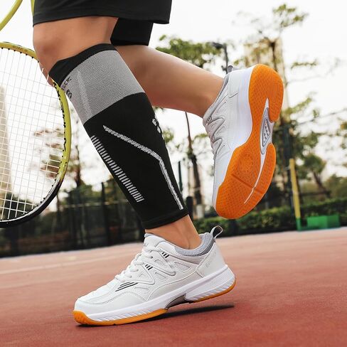 Mens Tennis Shoes Extra Wide Pickleball Shoes for Men Lightweight Non Slip Sneakers All Court in Saudi Arabia