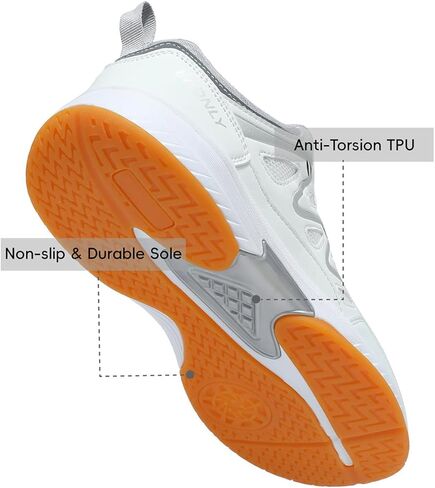 Mens Tennis Shoes Extra Wide Pickleball Shoes for Men Lightweight Non Slip Sneakers All Court in Saudi Arabia
