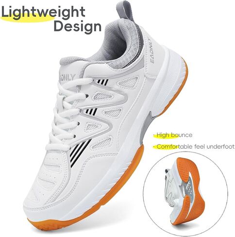 Mens Tennis Shoes Extra Wide Pickleball Shoes for Men Lightweight Non Slip Sneakers All Court in Saudi Arabia