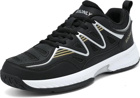 Mens Tennis Shoes Extra Wide Pickleball Shoes for Men Lightweight Non Slip Sneakers All Court in Saudi Arabia