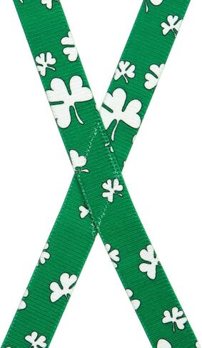 Suspender Store Kids' Novelty Shamrock Suspenders - 1-Inch Wide Elastic - Sewn X-Back - Clip - 3 Sizes in Saudi Arabia