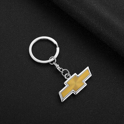 شعار السيارة مفتاح سلسلة 3D الكروم سبيكة معدنية المفاتيح تناسب اكسسوارات السيارات (صالح تشيفي) in Kuwait