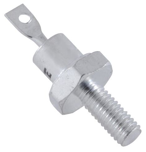 NTE Electronics NTE5877 صمام ثنائي لمقوم الطاقة من السيليكون، Do-4، علبة الأنود، تصنيف تيار 12 أمبير، 300 فولت in Kuwait