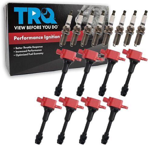 TRQ ملف الإشعال ومجموعة قابس الإشعال 16 قطعة متوافقة مع 2004-2006 إنفينيتي QX56 2004 نيسان باثفايندر أرمادا 2004-2007 نيسان تيتان 2005-2006 أرمادا in Kuwait
