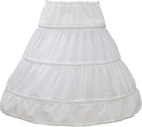 Girls' 3 Hoops Full Slip Petticoat Crinoline A-line Ball Gown Underskirt. in Kuwait