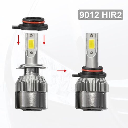 X AUTOHAUX 2pcs 9012 HIR2 LED Headlight Adapter Base Bulb Sockets Retainer Holder Universal for Car Black in Saudi Arabia