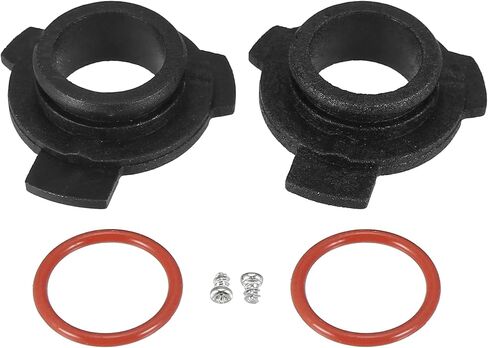 X AUTOHAUX 2pcs 9012 HIR2 LED Headlight Adapter Base Bulb Sockets Retainer Holder Universal for Car Black in Saudi Arabia