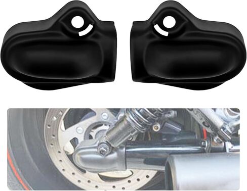 Rear Axle Covers Protector Fit for Harley V Rod Muscle Night Rod Special VRSC Models 2002–2017 Black Steel Shield Cap (Chrome) in Saudi Arabia