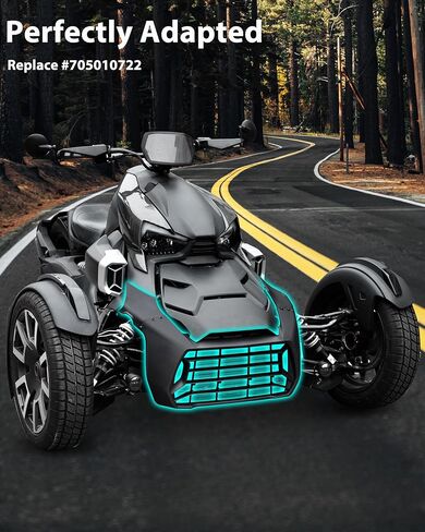 واجهة أمامية لـ Can-Am Ryker، مجموعة حماية أمامية من الصدمات السوداء لـ Can Am Ryker 600 900 Sport & Ryker Rally Edition جميع ملحقات الموديلات، استبدل #705010722 in Saudi Arabia