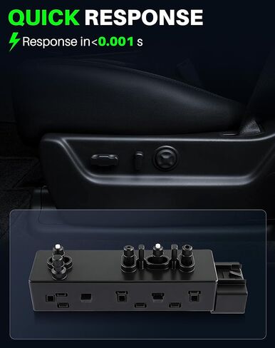 تعديل مفتاح مقعد الطاقة من جانب الراكب الأيمن مناسب لسيارة Chevy Avalanche Silverado Suburban Tahoe 2007-2013، GMC Yukon Sierra، Cadillac Escalade & Buick Hummer H2، استبدل 12451498، 25974715 in Kuwait