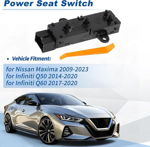 No.87066-4HA0A Front Left Driver Side Power Seat Switch for Nissan Maxima 2009-2023 LH Power Seat Control Adjustment Switch Fit for in Kuwait