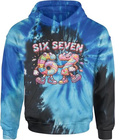 67 Candy Swirl Meme Youth-Sized Hoodie, Soft Fleece, Graphic Design in Saudi Arabia