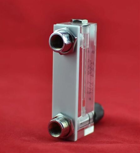 LZM-6T 2-20LPM/4-40SCFH panel type acrylic flowmeter(flow meter) with adjust valve bass fitting Female G1/4" Male M18*1.5 in Saudi Arabia