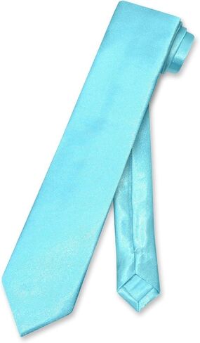 Biagio BOY'S NeckTie Solid TURQUOISE Aqua Blue Color Youth Neck Tie in Saudi Arabia