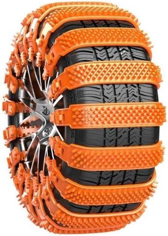 Snow Chains 10 Piece Anti Slip Tire Ties Belts For Trucks Winter Ice Hiking Trailer Off Road Lawn Compatible With(Color Name: Brown) in Saudi Arabia