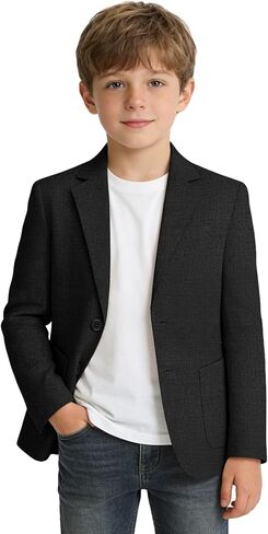 Boys Lightweight Blazer Kids Jacket Formal Slim Fit Suit Blazers for Boy Teen Casual Sport Coat for Wedding Prom in Saudi Arabia