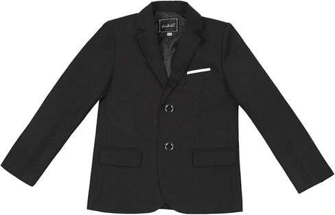 Blazer Suit Jacket for Toddler Boy Button Slim Fit Solid Formal Long Sleeve Classic-Fit Ring Bearer Party Coats in Saudi Arabia