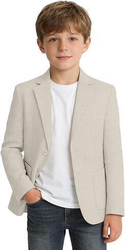 سترة للأولاد خفيفة الوزن للأطفال، سترة رسمية ضيقة تناسب الأولاد والمراهقين، معطف رياضي كاجوال لحفلات الزفاف in Kuwait