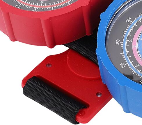 مجموعة مقاييس متعددة من سبائك الألومنيوم، مقياس الضغط العالي والمنخفض، مقياس مشعب تبريد التيار المتردد مع برغي معايرة لمحول قارنات خراطيم R134 R22 R410A R404 in Kuwait