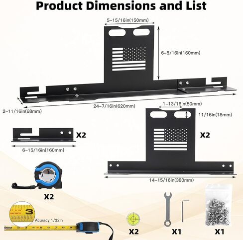 Upgraded Wheel Alignment Tool Kit- Automotive Wheel Alignment Tool Without Removing Calipers,Toe Alignment Tool Plates with 2 Imperial Measuring Tapes,Compatible with Most Cars, Trucks, and SUVs in Saudi Arabia