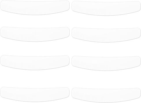 8pcs Tab Collar Inserts for Clergy Shirt, Plastic Semi Curved Priest Collar Stays Pastor Robes & Formal Dress Shirts for Men & Women (White) in Saudi Arabia
