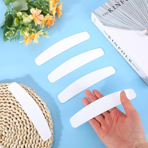8pcs Tab Collar Inserts for Clergy Shirt, Plastic Semi Curved Priest Collar Stays Pastor Robes & Formal Dress Shirts for Men & Women (White) in Saudi Arabia