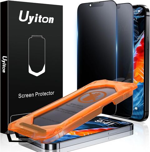 Uyiton 3 Pack for Google Pixel 8 Pro Screen Protector, [10X Shatterproof] [Eye Protection] Anti-Blue Light [with Install Frame] [Case Friendly] 9H HardnessTempered Glass Screen Cover in Saudi Arabia
