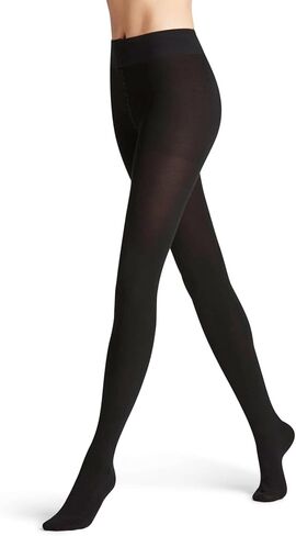 FALKE Women's Family Sustainable Cotton Tights, Black (Black 3009) - Sustainable, XL in Saudi Arabia