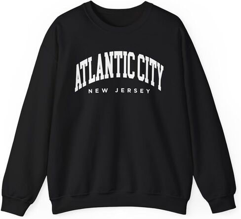 Atlantic City New Jersey Adult Unisex Crewneck Sweatshirt in Saudi Arabia