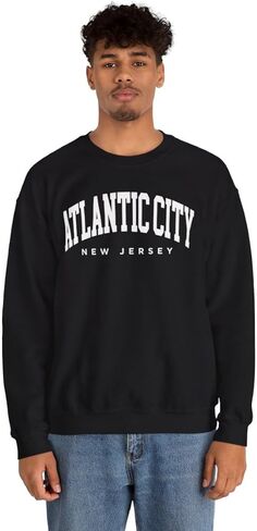 Atlantic City New Jersey Adult Unisex Crewneck Sweatshirt in Saudi Arabia