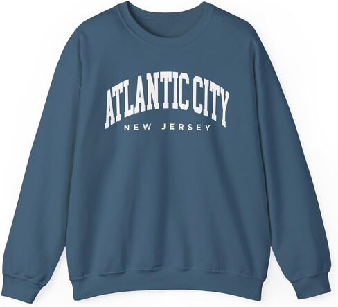 Atlantic City New Jersey Adult Unisex Crewneck Sweatshirt in Saudi Arabia