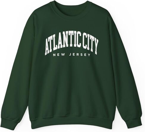 Atlantic City New Jersey Adult Unisex Crewneck Sweatshirt in Saudi Arabia