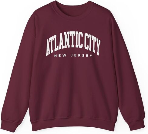 Atlantic City New Jersey Adult Unisex Crewneck Sweatshirt in Saudi Arabia