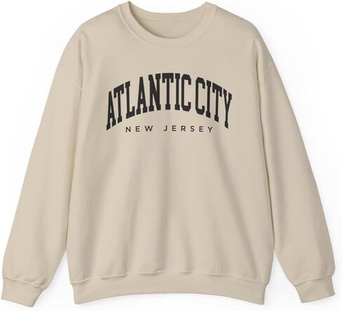 Atlantic City New Jersey Adult Unisex Crewneck Sweatshirt in Saudi Arabia