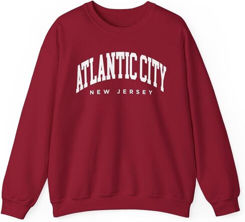 Atlantic City New Jersey Adult Unisex Crewneck Sweatshirt in Saudi Arabia