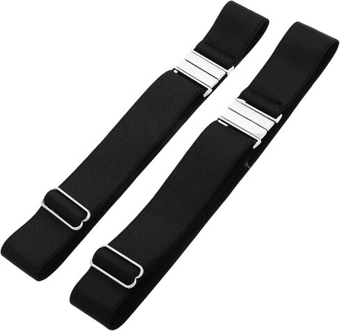 PartyKindom Adjustable Elastic Set with Buckle Clips, Anti-slip Dark Size Leg Suspenders for Women’s Stockings, 2pcs Suitable and Gothic Style in Saudi Arabia