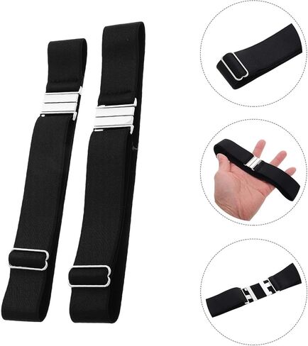 PartyKindom Adjustable Elastic Set with Buckle Clips, Anti-slip Dark Size Leg Suspenders for Women’s Stockings, 2pcs Suitable and Gothic Style in Saudi Arabia