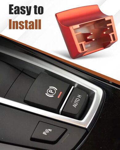 مفتاح إيقاف فرملة اليد الإلكتروني الأحمر مناسب لسيارات BMW F36 F34 F30 F26 F25 F22 F20 F16 F15 F12 F11 F10 F06 F02 F01 2014 2015 2016 2017 فرامل اليد P غطاء زر تلقائي H زر استبدال 61312822518 in Kuwait
