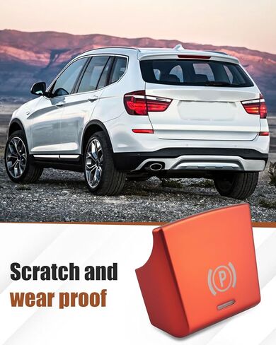 مفتاح إيقاف فرملة اليد الإلكتروني الأحمر مناسب لسيارات BMW F36 F34 F30 F26 F25 F22 F20 F16 F15 F12 F11 F10 F06 F02 F01 2014 2015 2016 2017 فرامل اليد P غطاء زر تلقائي H زر استبدال 61312822518 in Kuwait