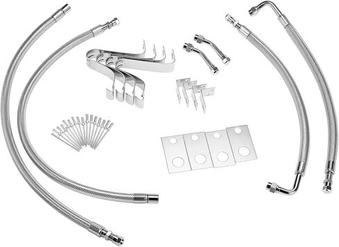 QWORK Dually Valve Stem Extenders Kit for 16-19.5" Dual Wheels Valve ,Tires Air Inflation for Motorhomes,Trailers, Trucks in Saudi Arabia