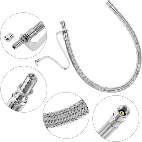 QWORK Dually Valve Stem Extenders Kit for 16-19.5" Dual Wheels Valve ,Tires Air Inflation for Motorhomes,Trailers, Trucks in Saudi Arabia