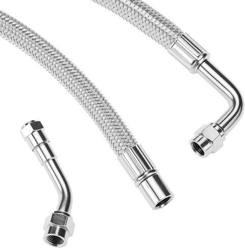 QWORK Dually Valve Stem Extenders Kit for 16-19.5" Dual Wheels Valve ,Tires Air Inflation for Motorhomes,Trailers, Trucks in Saudi Arabia