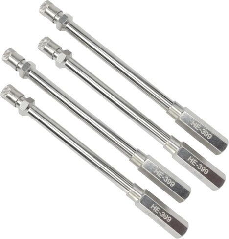 Haltec 4.25 Inch Long Valve Stem Extender Rods | Heavy Duty Tire Valve Extensions for Commercial Trucks, RVs, Trailers | Corrosion-Resistant Nickel Plated Finish in Saudi Arabia